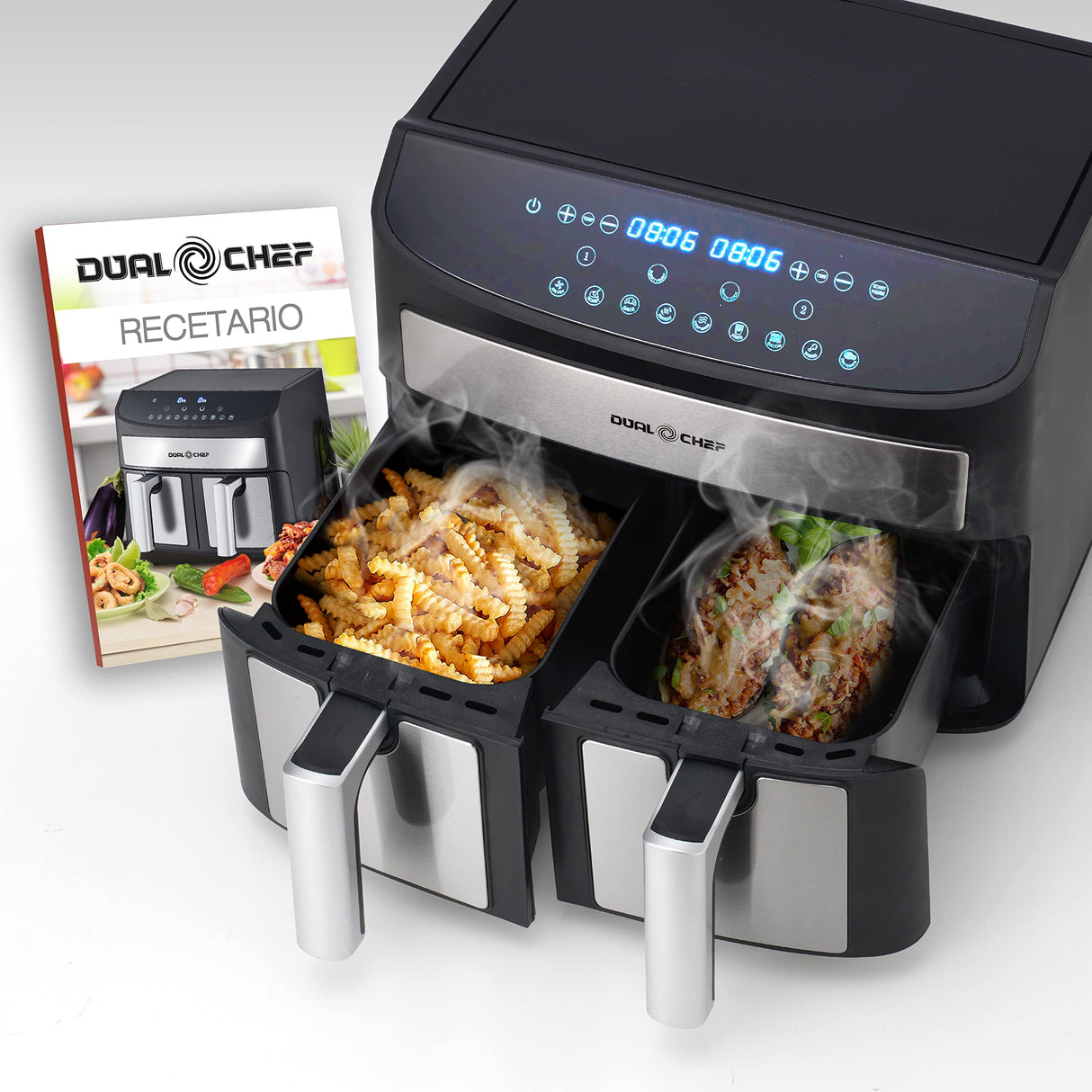 Dual Chef - Airfryer double compartiments