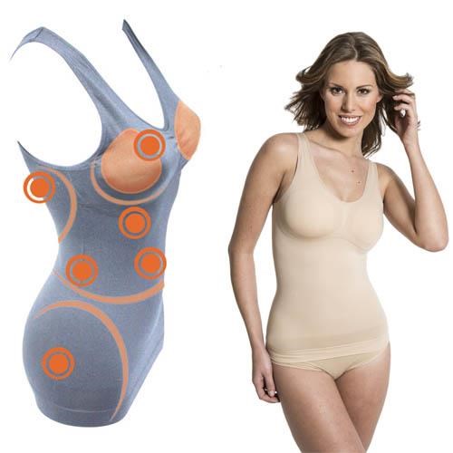 ##product## - AFFINE SLIM TOP BEIGE - Vêtement amincissent - Suisseteleachat