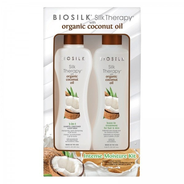 ##product## - KIT BIOSILK - ORGANIC COCONUT OIL - Soin visage, Soin des cheveux, Soin des pieds - Suisseteleachat