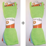 LOT DE 8 SERVIETTES MICROFIBRES